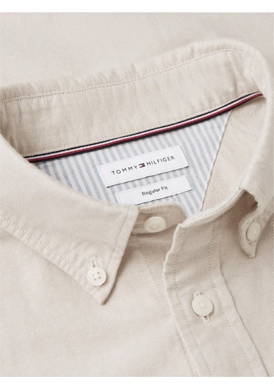 Tommy Hilfiger Solıd Herıtage Oxford Rf Shırt Erkek Yeşil Uk Gömlek - Mw0mw35774
