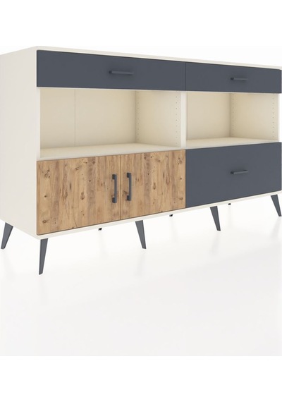 Hyperion Konsol 2 Raflı 3 Çekmeceli 2 Kapaklı 176x44x99 Aytaşı-ça Aytaşı-çam/antrasit Hyperion Konsol 2 Raflı 3 Çekmeceli 2 Kapaklı 176x44x99 Aytaşı-ça Aytaşı-çam/antrasit