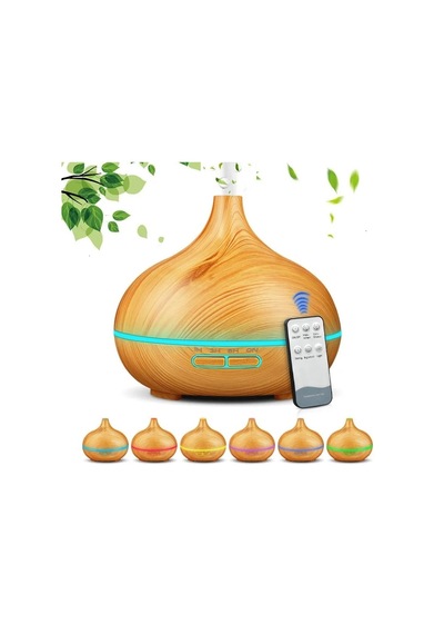 Ultrasonik 7 Renk Led Işıklı Aromatik Oda Kokusu Hava Nemlendirici 550 ML