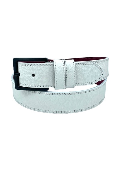 Süzer Deri Beyaz Suni Deri Çift Dikişli Damar Desenli Model 4 Cm.lik Spor Kemer // Xd-9016-11-st Süzer Deri Beyaz Suni Deri Çift Dikişli Damar Desenli Model 4 Cm.lik Spor Kemer // Xd-9016-11-st