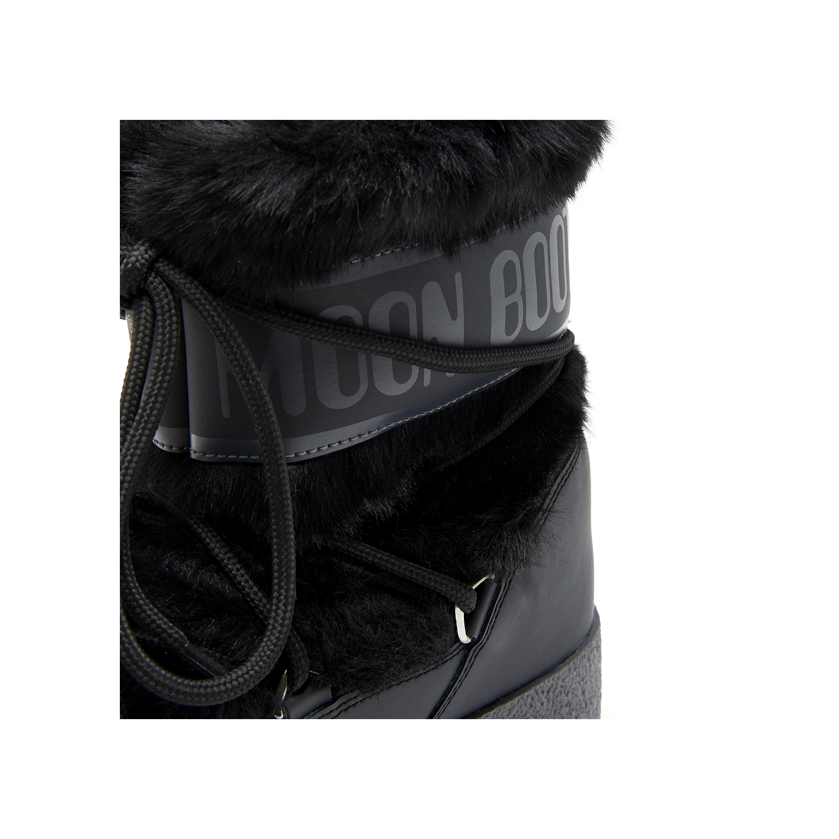 N001 Black Bot Kar Kadın 80d2450130 Moon Boot Ltrack Faux Fur Siyah