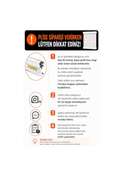 %100 Karartma Plise Perde Açık Gri Kumaş + Beyaz Profil Kasa Cam Balkon Perdesi