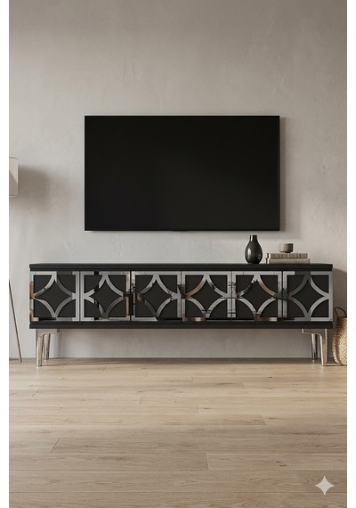 Tsa1237as Lem Tv Sehpası Antrasit-silver 120cm Tsa1237as Lem Tv Sehpası Antrasit-silver 120cm