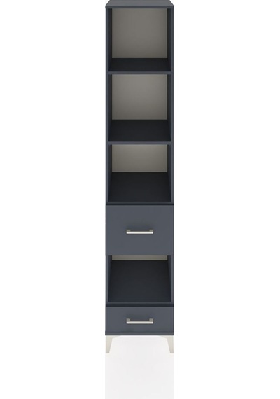 Hyperion Dolap 4 Raflı 2 Çekmeceli 44x44x221 Antrasit-antrasit Antrasit