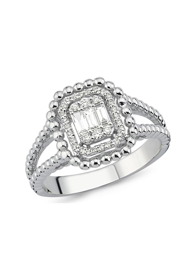 Nadias Jewellery Baget Motifli Baget Pırlanta Yüzük