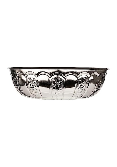 Alisveristime Sac Metal Dekoratif Banyo Kasesi Gümüş Rengi