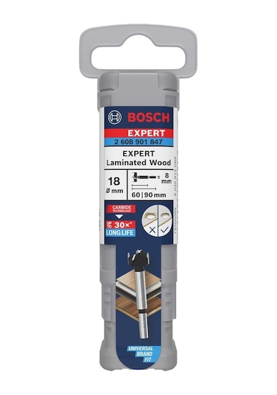 Bosch Expert 18 Mm Lamine Ahşap Menteşe Delme Ucu 2608901847