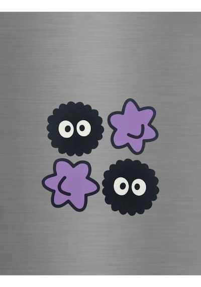 Studio Ghibli Soot Sprite Kömür Cini Toz Tavşanı Dekoratif Süs Buzdolabı Magneti