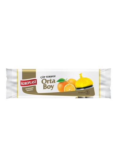 Koroplast Mandarin Çöp Torbası Orta Boy 15'li - 6 Adet Tarı