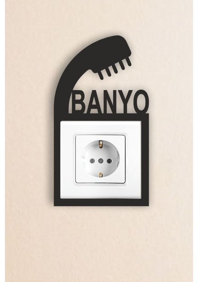 Pey Aksesuar Banyo Ahşap Priz Çerçevesi 18 X 15