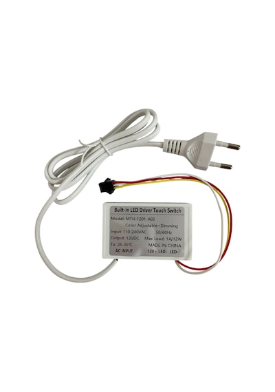220v Girişli Renk Ayarlanabilir Dokunmatik Touch Ayna Arkası Sensör 12v 1a Banyo Aynası Sensörü Mobilya Sensörü