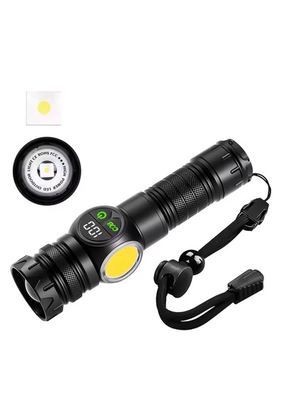 Watton Wt-704 9 Mod Şarjlı Kamp Lambası El Feneri Siyah