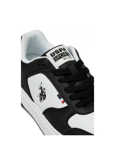 U.S. Polo Assn. Us Polo Assn. 102033398 Panoa 5pr Erkek Günlük Sneaker Siyah - Beyaz