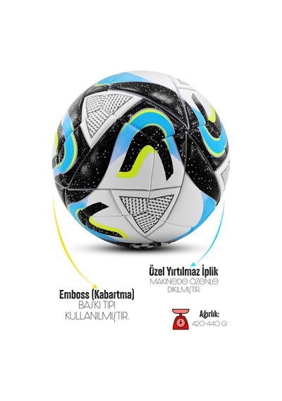 Telvesse Futbol Topu Pompalı Set Oceanz Sert Zemin Halı Saha Futbol Topu No:5 056 Açık Kahverengi