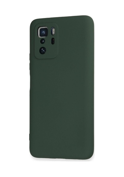 Newface - 643 - Xiaomi Poco X3 Gt Kılıf Nano İçi Kadife Silikon - - Csmo-tex - Koyu Yeşil