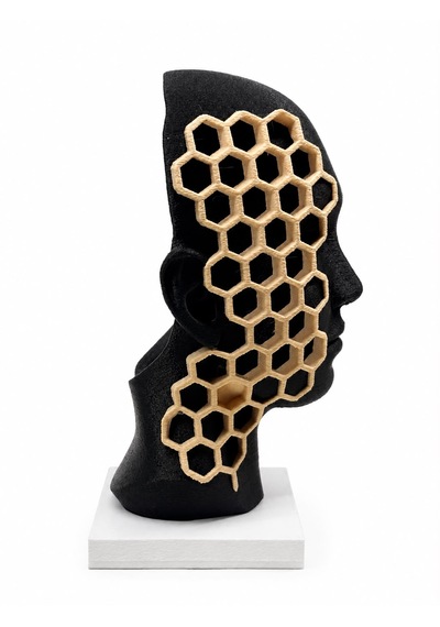 Yaşam Hücreleri 18cm Dekoratif Biblo 3d Baskı 15cm