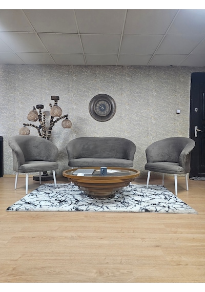 Zafir Teddy Takım Beyaz Boyalı Sivriltme Ayak Çay Seti Koltuk - Berjer , Balkon, Salon, Ofis Kahverengi Zafir Teddy Takım Beyaz Boyalı Sivriltme Ayak Çay Seti Koltuk - Berjer , Balkon, Salon, Ofis Kahverengi