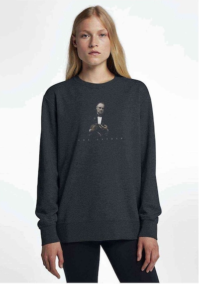 The Godfather Baskılı Füme Antrasit Kadın Sweatshirt (534624580)