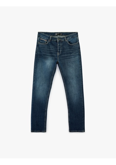 Koton Normal Bel Cepli Pamuklu Slim Fit Jean Pantolon - Brad Jean İndigo Stone 6sam40244nd İndigo - Taş Koton Normal Bel Cepli Pamuklu Slim Fit Jean Pantolon - Brad Jean İndigo Stone 6sam40244nd İndigo - Taş