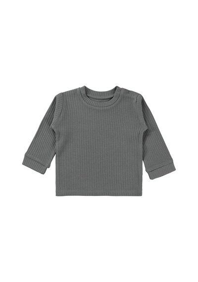 Minidamla Basic 3'lü Set 6-18 Ay Sweatshirt - Mavi