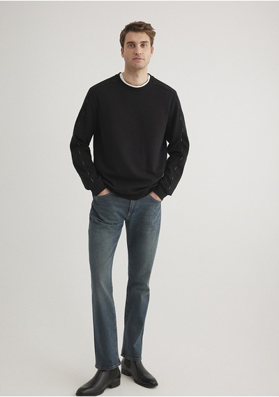 Mavi - Bisiklet Yaka Siyah Sweatshirt 0s10329-900 Siyah