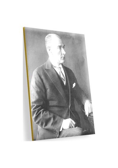 Cakasepetim Atatürk Smokinli Modern Ahşap Mdf Tablo