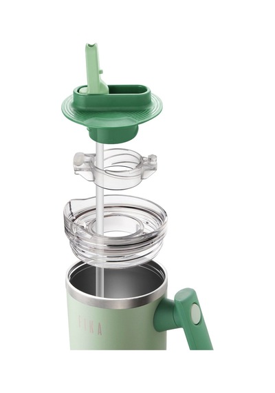 Fika Lumi Döner Kulplu Termos 950 Ml - Mint Yeşili-7572 Yeşil
