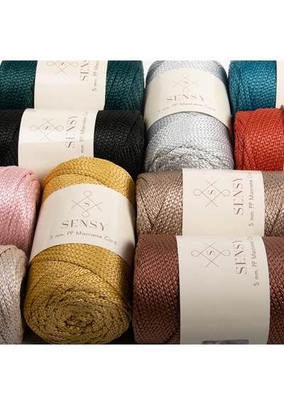 5 Mm - 400 Gr Polyester Makrome Ipi Mürdüm 95 M Polyester Makrome Ip Supla Ip Ve Çanta Ipliği