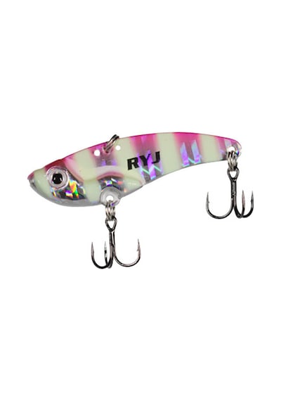 Ryuji Mirror Vib 4,5cm 9gr Vibrasyon Yem Renk : Pink Glow Zebra