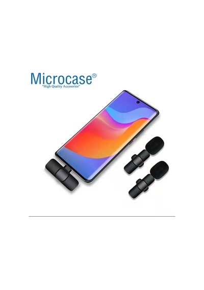 Microcase AL3009 Kablosuz Type-C Yaka Mikrofonu 2'li