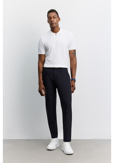 Avva Erkek Lacivert Klasik Bel Kırışmayan Teknik Kumaş Relaxed Fit Pantolon A62y3209