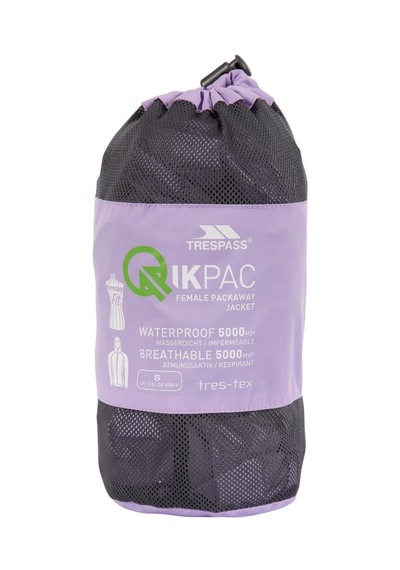 Trespass Fajkram30018 Qikpac Female Tp75 Gelsomino Kadın Yağmurluk 001