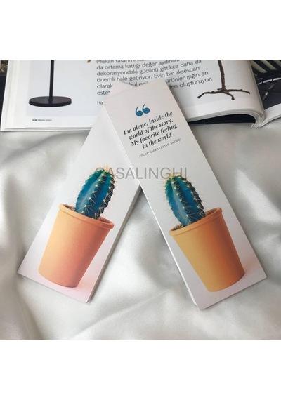 Lexroo Çift Taraflı Karışık Kitap Ayracı İngilizce Yazılı Bookmark Renkli Hediyelik Okul - 3 Adet