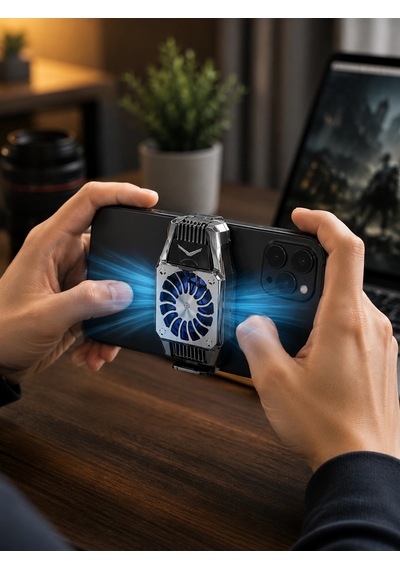 Hubrendy Tekno Telefon Soğutucu Fan Güçlü Hava Akışı İle Etkili Soğutma