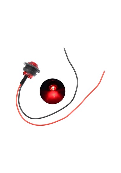 Off Road Kartal Gözü Yuvarlak Kırmızı Led Lamba 12-24v 5 Adet