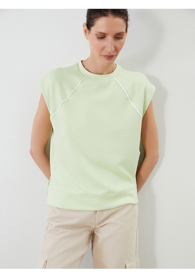 Lcwaıkıkı Classic Yeşil Oversize Soft Touch Kadın Tişört