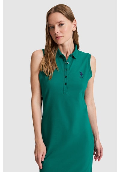 U.s. Polo Assn. Kadın Koyu Yeşil Elbise Örme 50323571-vr079 Koyu Yesıl