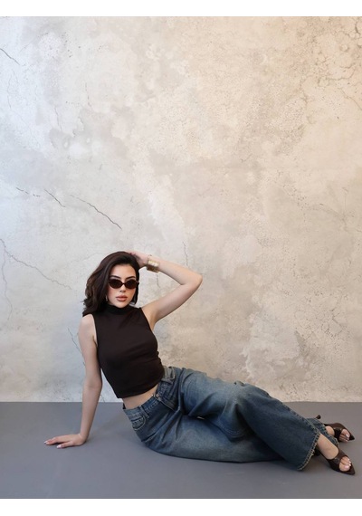 Hopıan Kadın Mavi Yüksek Bel Geniş Paça Vintage Yıkama Wide Leg Jean Pantolon Blue Jeans Hopıan Kadın Mavi Yüksek Bel Geniş Paça Vintage Yıkama Wide Leg Jean Pantolon Blue Jeans