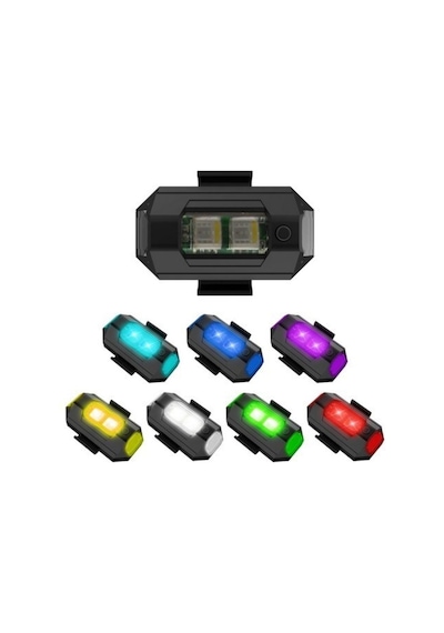 Rgb Motosiklet Drone Bisiklet Otomotiv Şarjlı Kablosuz Mini Led -