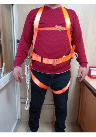 Paraşütçü Tipi (Giyilebilir) Emniyet Kemeri Bel Destekli