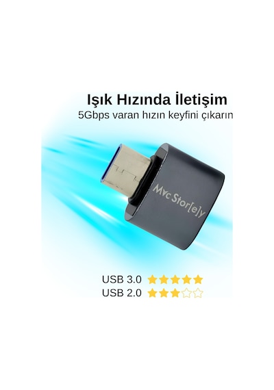 Type-c Usb-c Adaptör Usb 3.0 5gbps Veri Çevirici