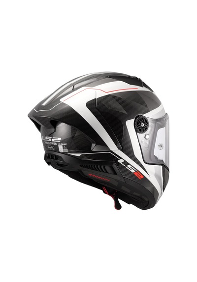 Ls2 Thunder Karbon Gp Aero Raute Kapalı Kask Beyaz - Gri