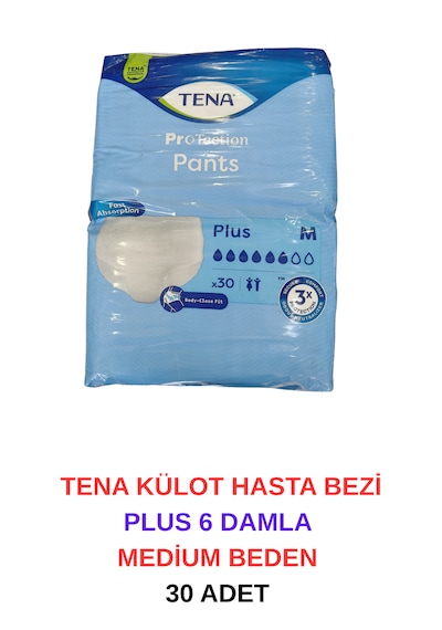 Tena Külot Hasta Bezi Plus 6 Damla Medium Beden 30 Adet M