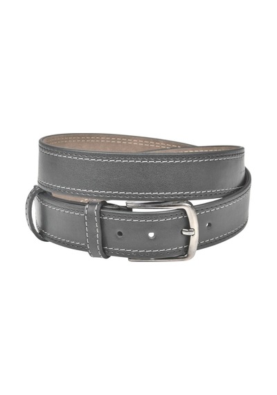 Deepsea Erkek Siyah 4 Cm Yanları Dikişli Suni Deri Kemer 2402641 Siyah