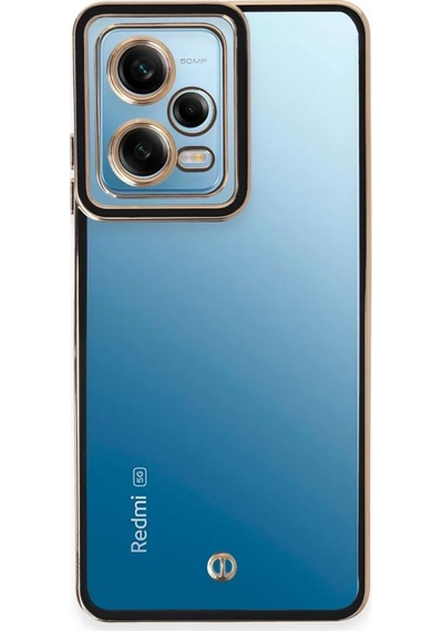 Newface Xiaomi Redmi Note 12 5g Kılıf Liva Lens Silikon - Siyah Mavi