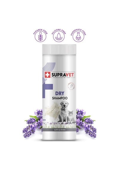 Supravet Dry Shampoo Lavanta Özlü Kedi Köpek Toz Şampuan 150 ML