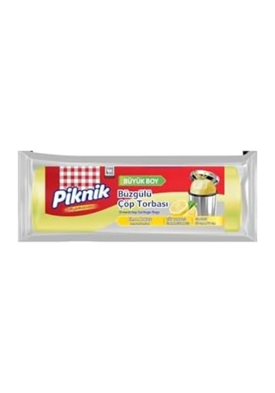 Çöp Torbası Büzgülü Büyük 15&apos Li Limon 2100