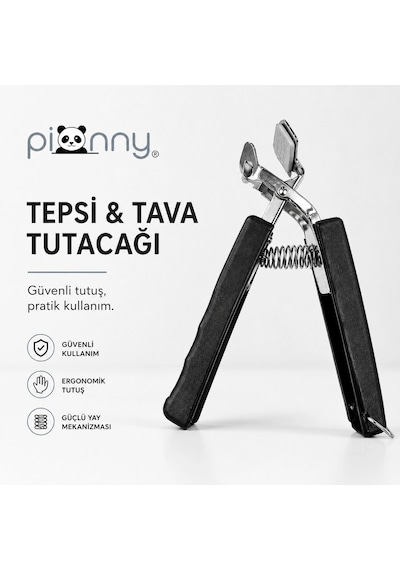 Pionny Pratik Tepsi Tava Ve Tencere Tutacağı Siyah Çok Renkli