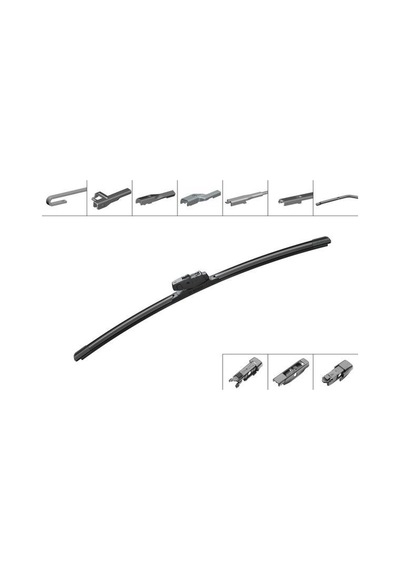 Silecek - 621 - Süpürgesi Aeroeco Muz Tipi 500mm Unıversal 4 - Spt-gld - Aparatlı Ae500