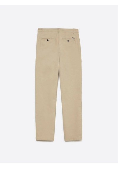 Sisley Slim Fit Vintage Efekt Chino Pantolon Erkek Bej Pantolon - 325a4dm6sf02y